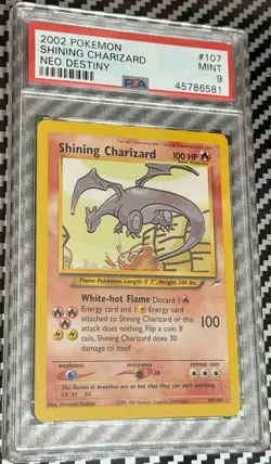2002 Pokemon Neo Destiny # 107 Shining Charizard PSA 9 Card MINT Trusted Seller! - Image 2