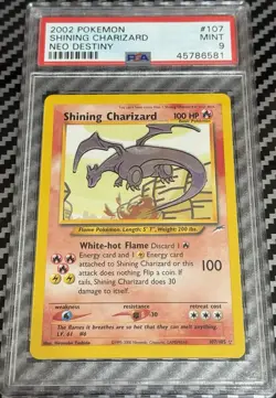 2002 Pokemon Neo Destiny # 107 Shining Charizard PSA 9 Card MINT Trusted Seller! - Image 4