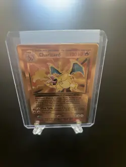 Charizard Celebrations Metal Card Gold 4/102 Promo Light Play Trading Card Game - Image 2