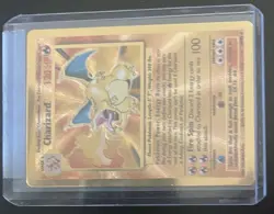 Charizard Celebrations Metal Card Gold 4/102 Promo Light Play Trading Card Game - Image 4