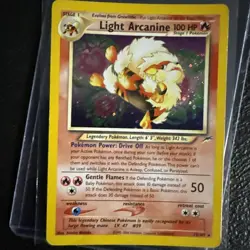 Pokemon Light Arcanine TCG Neo Destiny 12/105 Holo Rare Card with HP - Image 1