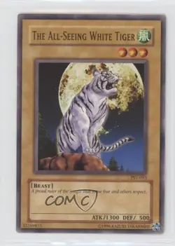 The All-Seeing White Tiger Unlimited YuGiOh Pharaoh's Servant #PSV-093 2002 0xr2 - Image 1