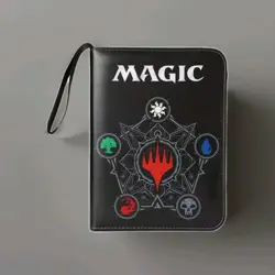 Magic The Gathering Card Binder W/ 50 Pages Included! Protect Your Deck Notebook - Image 1
