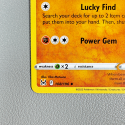 Pokemon TCG Card - Carbink 108/196 Uncommon | 2022 Lost Origin | NM/Mint - Image 3