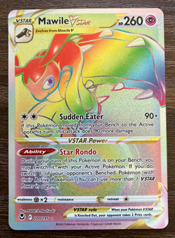 RAINBOW Mawile VSTAR 200/195 - 2022 Pokemon Silver Tempest Secret Rare Card MINT - Image 1