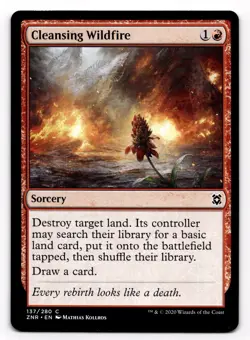 MTG Cleansing Wildfire Zendikar Rising (ZNR) Common Magic Card #137/280 - Image 1