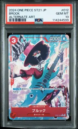 2025 PSA 10 Brook ST21-012 Stard Deck EX (Gear 5) ONE PIECE Card Game Japanese - Image 1