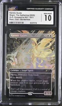 KARMIC GUIDE Secret Lair Foil Dressed to Kill CGC 10 MTG [Nostalgium] - Image 1