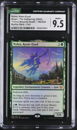 NYLEA, KEEN-EYED Theros Beyond Death Foil Mythic CGC 9.5 MTG [Nostalgium] - Image 1
