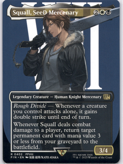Squall, SeeD Mercenary (Borderless) (Final Fantasy) [FIN] (MTG) Magic - Image 1
