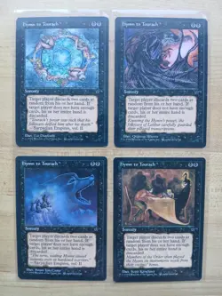 MTG Fallen Empires Hymn to Tourach 4x Variation LP - Image 1