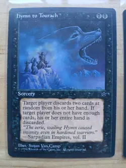 MTG Fallen Empires Hymn to Tourach 4x Variation LP - Image 5