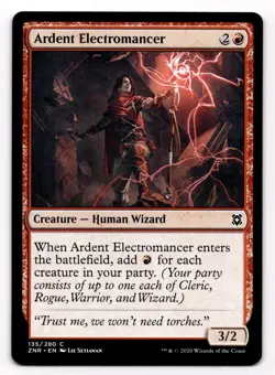 MTG Magic the Gathering Ardent Electromancer (135/280) Zendikar Rising - Image 1