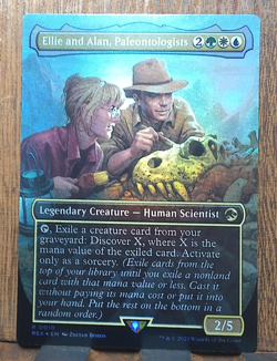 MTG✨ Ellie and Alan, Paleontologists (Borderless FOIL) LCI, Jurassic World. ❤💕 - Image 1