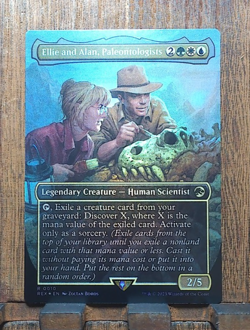 MTG✨ Ellie and Alan, Paleontologists (Borderless FOIL) LCI, Jurassic World. ❤💕 - Image 2