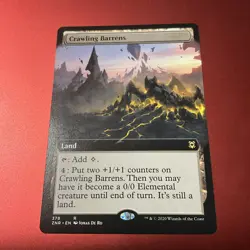 MTG. Crawling Barrens. Extended Art. Zendikar Rising Regular - Image 2