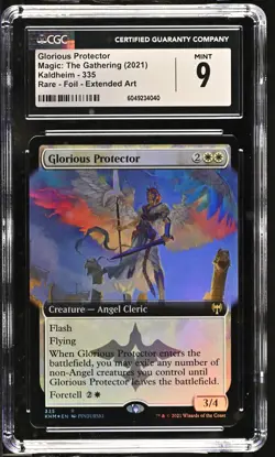 GLORIOUS PROTECTOR Kaldheim Extended Art Foil Rare CGC 9 MTG [Nostalgium] - Image 1