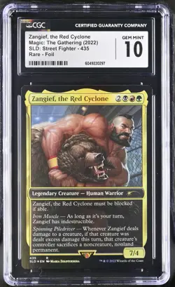 ZANGIEF, THE RED CYCLONE Secret Lair Foil Street Fighter CGC 10 MTG - Image 1