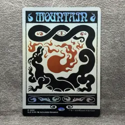 Mountain - Secret Lair SLD #0891 Rainbow Foil NM - MTG Magic Pack Fresh Land - Image 1