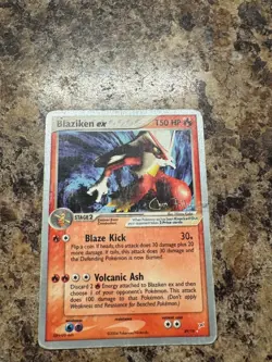 Pokemon 2004 Team Magma vs Team Aqua Blaziken EX Holo Ultra Rare Card #89/95 DM - Image 1