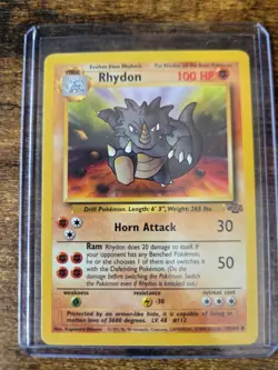 1999 Pokemon TCG Jungle Rhydon Uncommon 45/64 - Image 1