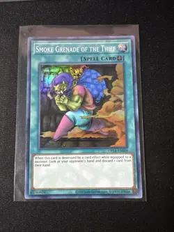 Yugioh - Smoke Grenade Of The Thief OP14-EN009 NM Unlimited Super Rare - Image 1