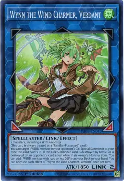 YuGiOh! Wynn the Wind Charmer, Verdant RA03-EN045 Super Rare NM/M English - Image 1
