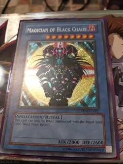 Yugioh Magician of Black Chaos PP01-EN001 Secret Rare Unlimited Edition NM/LP - Image 1