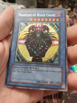 Yugioh Magician of Black Chaos PP01-EN001 Secret Rare Unlimited Edition NM/LP - Image 3
