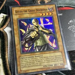 Kycoo the Ghost Destroyer LON-062 Super Rare FADED OG YUGIOH LON Vintage - Image 2