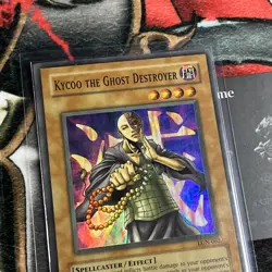 Kycoo the Ghost Destroyer LON-062 Super Rare FADED OG YUGIOH LON Vintage - Image 3
