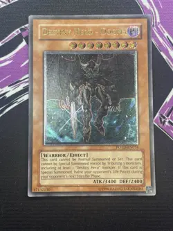 Yugioh Destiny Hero - Dogma POTD-EN014 Ultimate Rare Unlimited MP EURO PRINT - Image 2