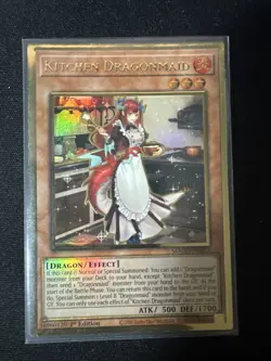 Kitchen Dragonmaid - MAGO-EN022 - Premium Gold Rare 1st Ed Yugioh - NM - Image 1