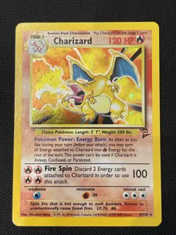 Pokemon TCG - Base Set 2 - Charizard 4/130 - Rare Holo Card - NM / VLP - Image 1