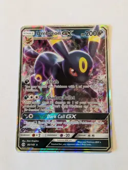 Umbreon GX 80/149 - Pokemon TCG Sun & Moon Base Set Ultra Rare Card NM - Image 1