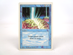 Braingeyser Magic the Gathering MTG Revised Edition MP Regular Rare Sorcery Card - Image 1