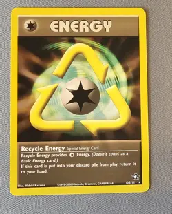 Mint/NM - Recycle Energy - 105/111 - Neo Genesis - Pokemon Card - Image 1