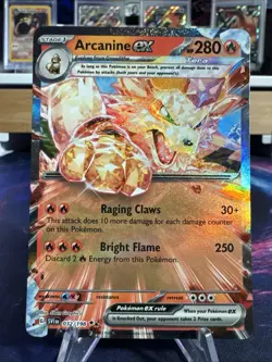 Pokemon TCG Arcanine EX 032/198SV01 Holo Card Scarlet & Violet Base Set - Image 1