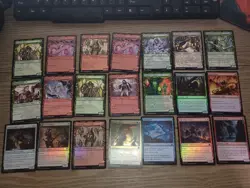 MTG Innistrad Midnight Hunt 21 Card Lot - Commons + UC - Alt Art + Foil - Image 1