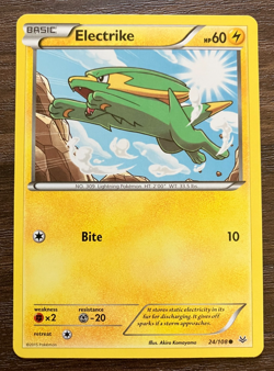 Electrike 24/108 - 2015 Pokemon Roaring Skies Common Card - CLEAN NM - Image 1