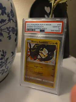 Pokemon TCG Shining Rayquaza Card Shining Legends 56/73 Holo Shiny PSA 10 - Image 1