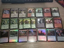MTG Innistrad Midnight Hunt 22 Card Lot - Common + UC - Alt Art + Foil - Image 1
