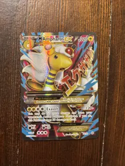 Mega Ampharos EX Pokemon Card XY Ancient Origins 43/98 Rare Holo - Image 1