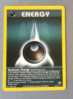 Mint/NM - Darkness Energy - 104/111 - Neo Genesis - Pokemon Card - Image 1