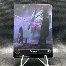 Swamp- Edge of Eternity Borderless Galaxy Foil MTG-NM - Image 1