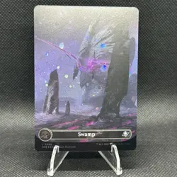 Swamp- Edge of Eternity Borderless Galaxy Foil MTG-NM - Image 2