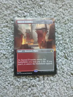 MTG Sacred Foundry #0297 Borderless Rare Ravnica Remastered (RVR) - Image 1