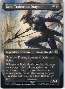 Kain, Traitorous Dragoon (Borderless) (Final Fantasy) [FIN] (MTG) Magic - Image 1