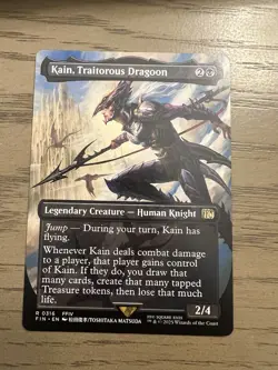Kain, Traitorous Dragoon (Borderless) (Final Fantasy) [FIN] (MTG) Magic - Image 1