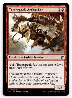 MTG Magic the Gathering Teeterpeak Ambusher (169/280) Zendikar Rising - Image 1